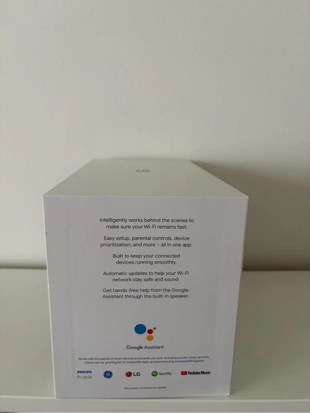 Google Nest WiFi AC2200 Mesh Router H2D + Point H2E in Snow White